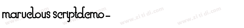 marvelous scriptdemo字体转换